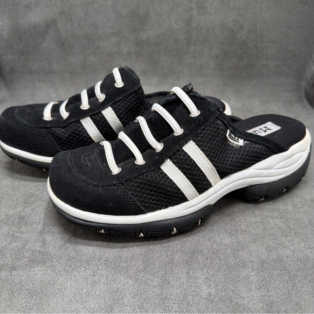 Mudd Y2k Chunky Slip-on Black Sneakers With White Stripes Size 8